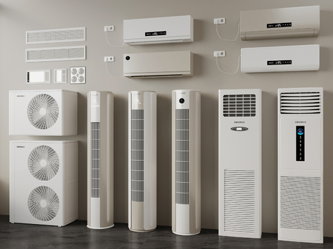 modern wall-mounted air conditioner vertical air conditioner