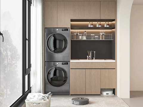 modern balcony cabinet Laundry Cabinet