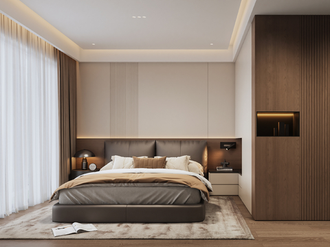 Italian Minimalist Master Bedroom