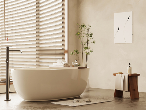 Medium style bathtub bathroom small pieces