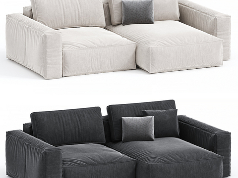 Italian minimalist sofa double sofa corner sofa