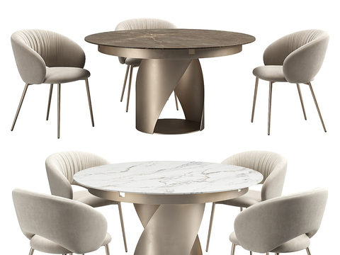 Modern Italian Affordable Luxury Style Dining Table and Chair