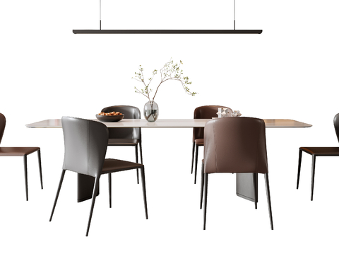 Italian Dining Table and Chair Combination