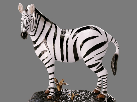 Zebra statue ornaments