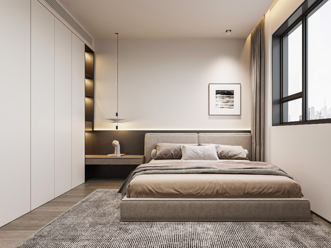 Modern Minimalist Bedroom Second Bedroom