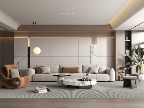 Modern minimalist living room