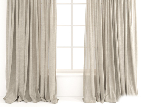 New Chinese linen curtain