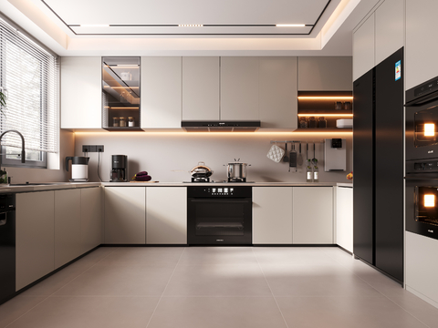 Modern minimalist kitchen