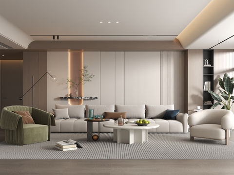 Modern Living Room Sofa Coffee Table Combination Simple Living Room Modern Simple Living Room