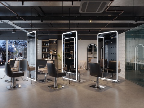 Modern Barber Shop Hairdressing Shop