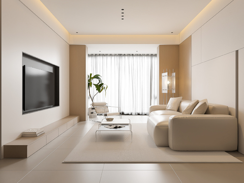 Modern Living Room Large Flat Floor Living Room Log Living Room Cream Style Living Room Modern Sofa Coffee Table Combination