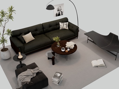 Sofa coffee table combination