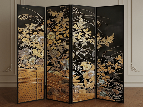 Middle Ancient Folding Screen