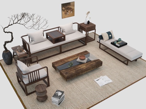 Sofa coffee table combination