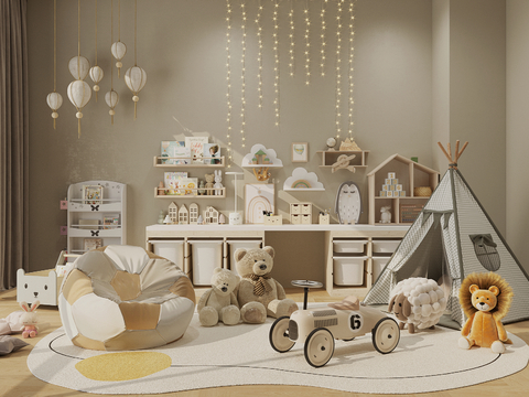 Modern children's toy doll tent