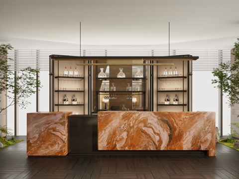 Modern Sales Department Water Bar Hotel DiningRoom Water Bar