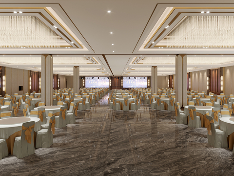 Modern Hotel Lobby Ballroom