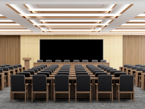 Modern Multi-function Report Hall Multi-function Conference Room Large Conference Room Party and Government Conference Room