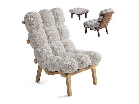 turri Nordic style fabric Lounge Chair