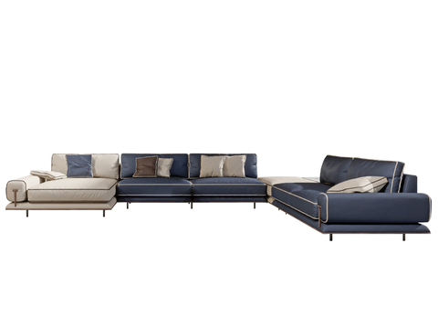 TURRI BLUES Corner Sofa