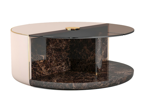 Turri round coffee table