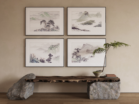 Neo-Chinese Style Quiet Painting Oil Painting
