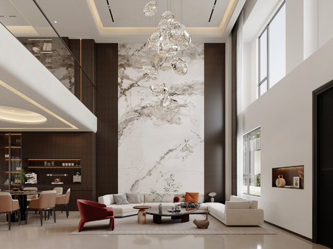 Modern self-built villa hall