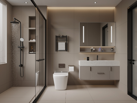 Modern Toilet Bathroom Cabinet