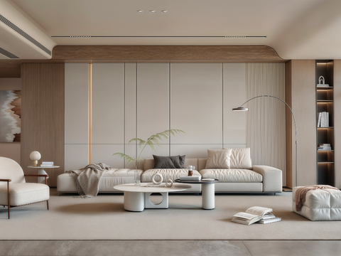 Modern living room sofa coffee table combination