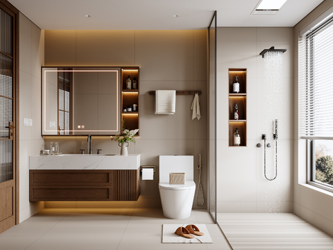 Mid-century Style Toilet Bathroom
