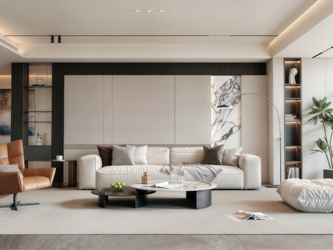 Modern living room sofa coffee table combination