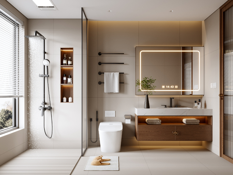 Mid-century Style Toilet Bathroom
