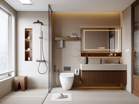 Mid-century Style Toilet Bathroom