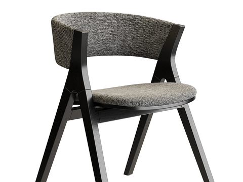 Bonaldo Italian Minimalist Chair Fabric Single Chair Dining Chair Armchair