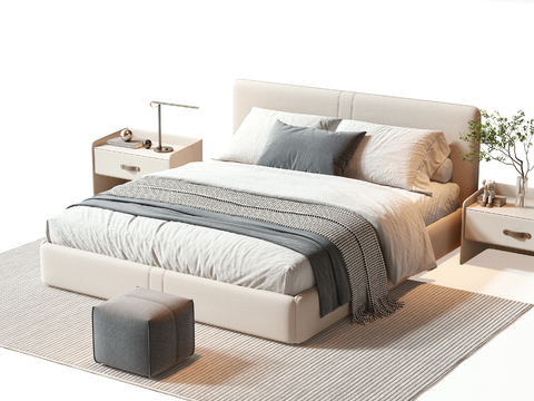Minotti modern double bed
