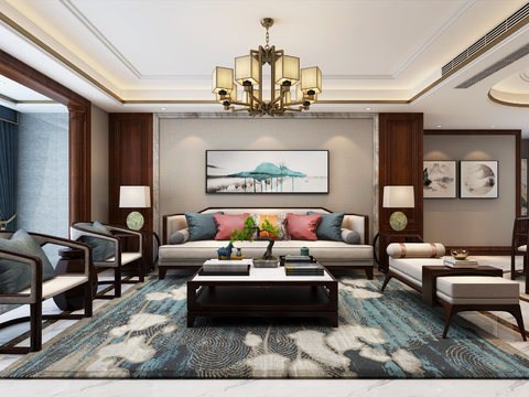 New Chinese Living&Dining Room