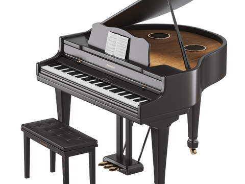 Roland Modern Grand Piano Electric Piano Piano Stool Roland Piano