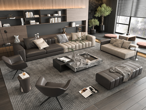 Italian Sofa Coffee Table Combination