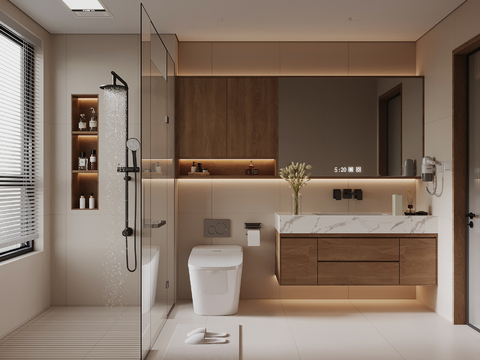 Modern Toilet Toilet Bathroom Cabinet