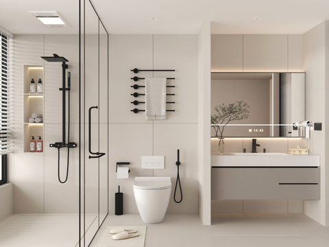 Toilet Bathroom Shower Room Bathroom Cabinet Toilet