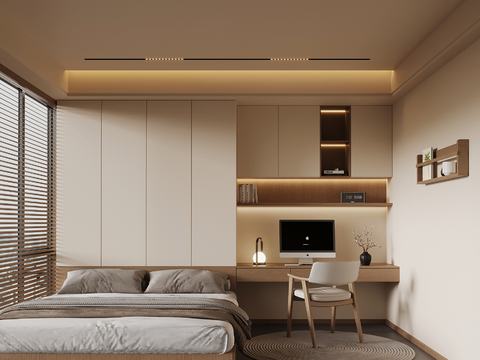 Modern Tatami Bedroom New Chinese Tatami Bedroom
