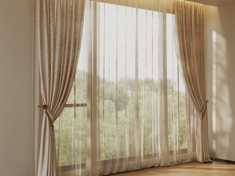 modern curtain gauze curtain