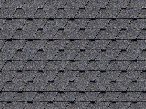 Seamless villa building roof asphalt tiles