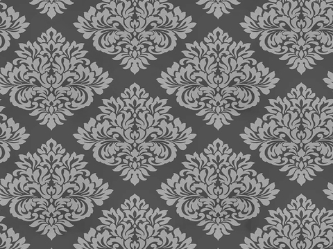 Seamless black gray European French classical pattern wallpaper wall covering wall covering