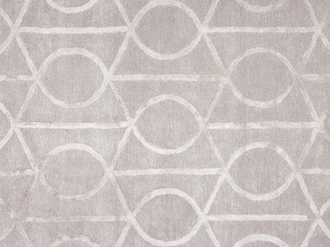 Modern geometric pattern carpet