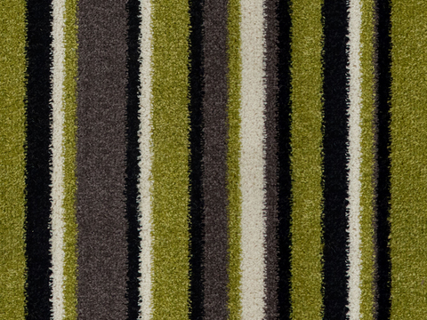 Seamless Modern Hotel Office Green Geometric Stripe Carpet Floor Mat