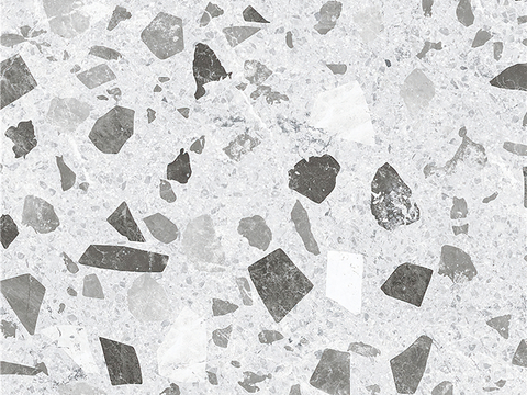 black and white terrazzo