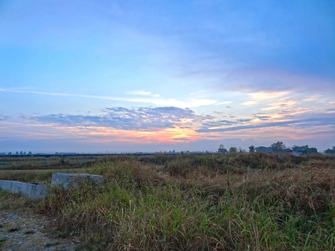 Sunrise sunset cloudy sky landscape landscape