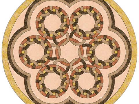 Round Buckle-free Marble Stone Pattern Texture