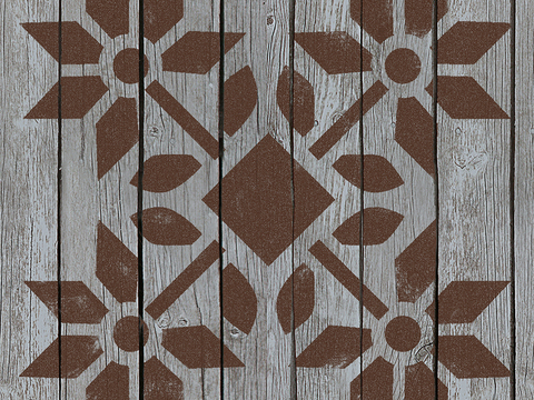 Seamless Geometric Decorative Parquet Textured Wood Floor